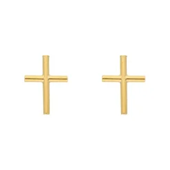 Ohrstecker "Kreuz" Gold 585