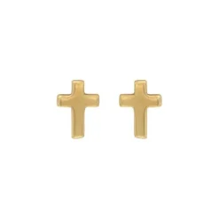Ohrstecker "Kreuz", Gold 585