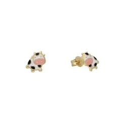 Ohrstecker "Kuh" Gold 585 d'oro