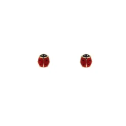 Ohrstecker "Marienk&auml;fer" Gold 585
