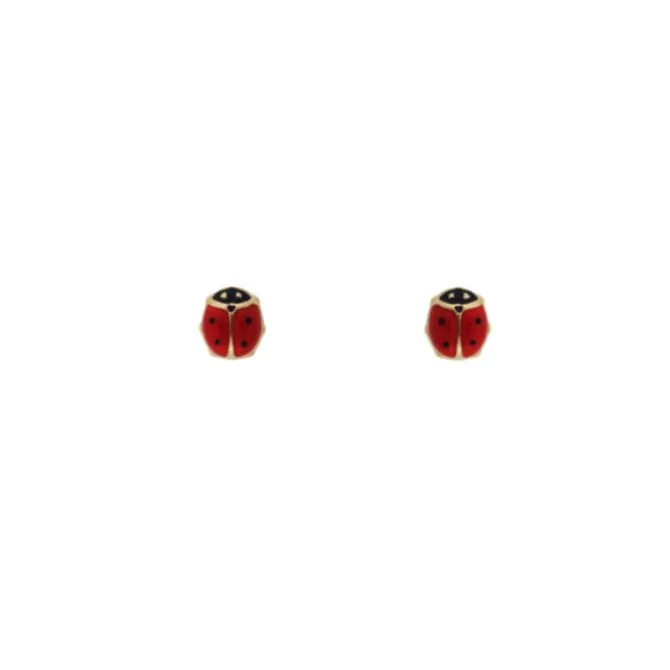 Ohrstecker "Marienkäfer" Gold 585