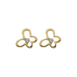 Ohrstecker "Schmetterling" Gold 585