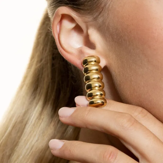 Ohrstecker "VERONA" Stahl vergoldet