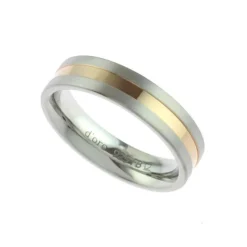 Partnerring Silber 925 bicolor