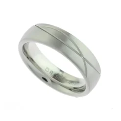 Partnerring Silber 925 mattiert