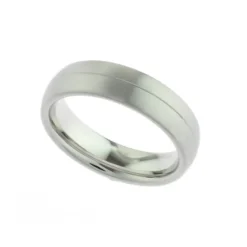 Partnerring Silber 925 platiniert