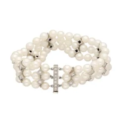 Perlen Armband Wei&szlig;gold 585 - Privatbesitz