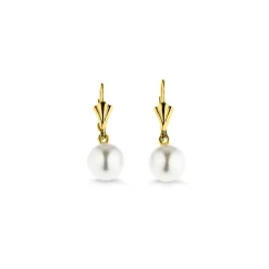 Perlen Ohrringe Gold 585