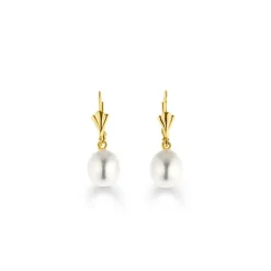Perlen Ohrringe Gold 585