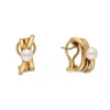 Perlen Ohrsteckclips Gold 585 -Privatbesitz