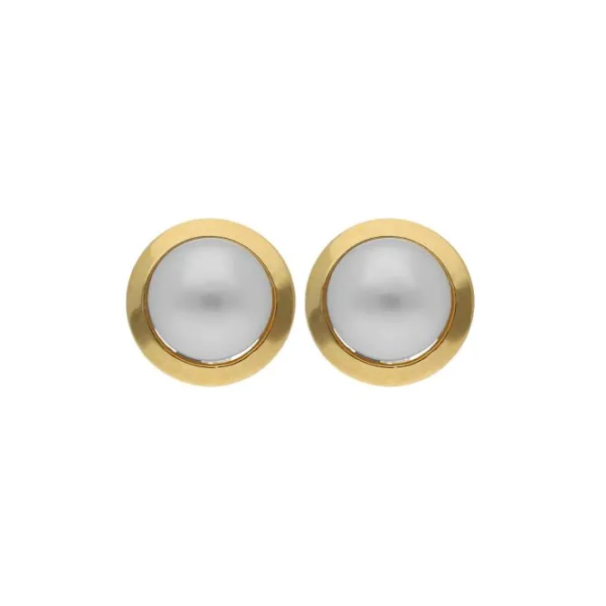 Perlen Ohrstecker Gold 585