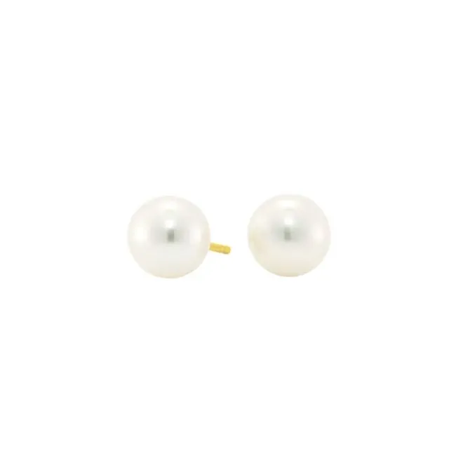 Perlen Ohrstecker Gold 585