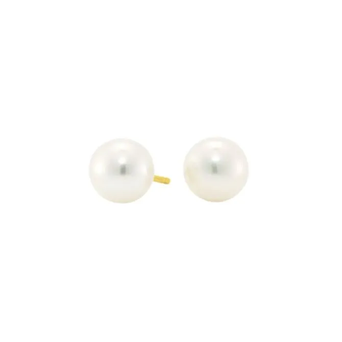 Perlen Ohrstecker Gold 585
