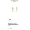 Perlen Ohrstecker "Knoten" Gelbgold/Wei&szlig;gold/Ros&eacute;gold 585