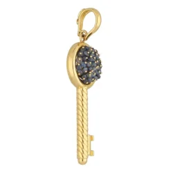 Saphir Anh&auml;nger "Schl&uuml;ssel" Gold 750 - Privatbesitz