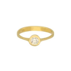 Solitär Ring Gold 585 Brillant ca. 0,39ct.