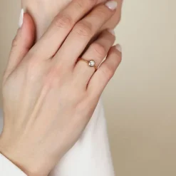 Solit&auml;r Ring Gold 585 Brillant 0,33 ct.