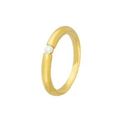 Solit&auml;r Ring Gold 585 Brillant 0,10 ct.