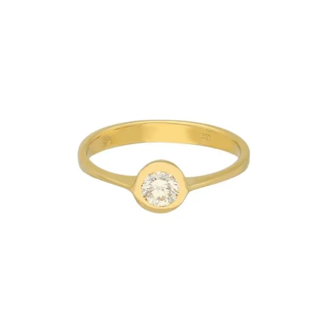 Solitär Ring Gold 585 Brillant ca. 0,39ct.