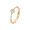 Solit&auml;r Ring Ros&eacute;gold 585 Brillant 0,20 ct.