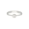 Solit&auml;r Ring Wei&szlig;gold 585 Brillant 0,15 ct.