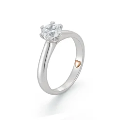 Solitär Ring Weißgold 585 Brillant 0,75 ct.
