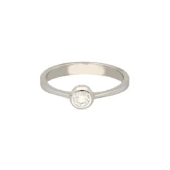 Solitär Ring Weißgold 585 Brillant ca. 0,20ct.
