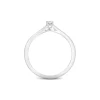 Solit&auml;r Ring Wei&szlig;gold 585 Brillant 0,10 ct.