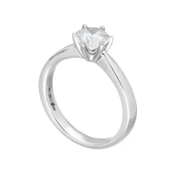 Solit&auml;r Ring Wei&szlig;gold 585 Brillant 1,00 ct.