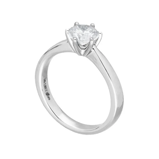 Solitär Ring Weißgold 585 Brillant 1,00 ct.