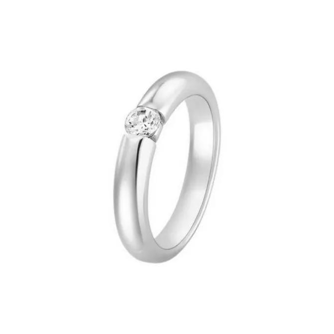 Solitär Ring Weißgold 585 Brillant 0,25 ct.