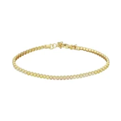 Tennisarmband Silber 925 Zirkonia vergoldet