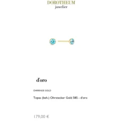 Topas (beh.) Ohrstecker Gold 585