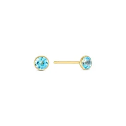 Topas (beh.) Ohrstecker Gold 585