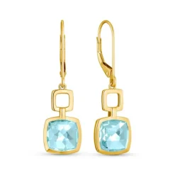 Topas Ohrh&auml;nger Gold 585