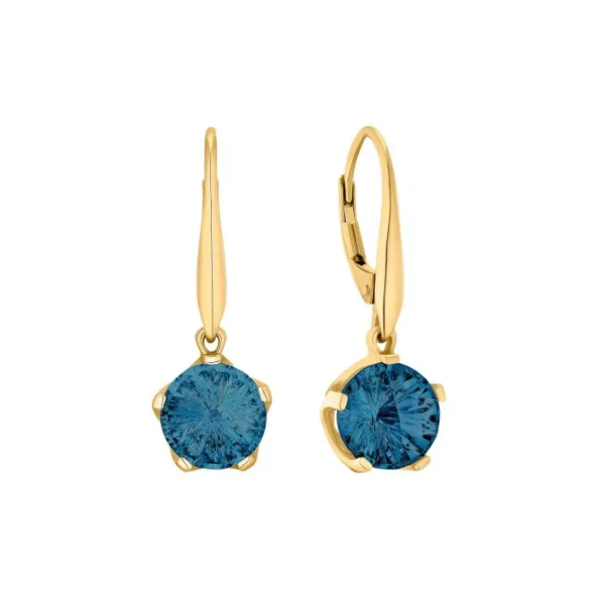 Topas Ohrhänger Gold 585 (beh.)