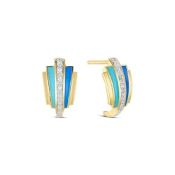 Topas Ohrstecker Silber 925 vergoldet
