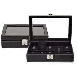 Uhrenbox für 10 Uhren Leder