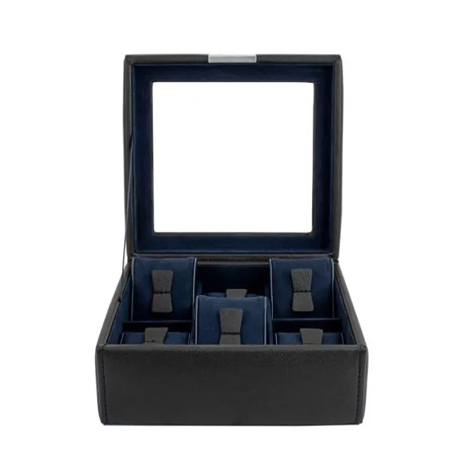 Uhrenbox für 6 Uhren schwarz