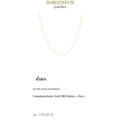 Venezianerkette Gold 585 0,6mm