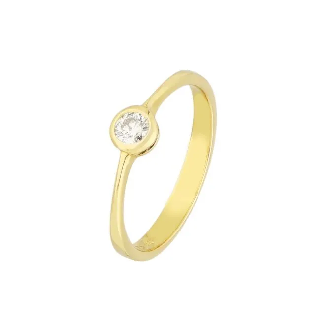 Verlobungsring Gold 585 Brillant 0,20 ct.