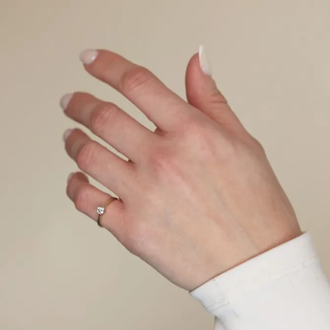 Verlobungsring Gold 585 Brillant 0,25 ct.
