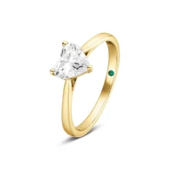Verlobungsring Lab Grown Diamond Ring Gold 585 im Herzschliff 1,00 ct.