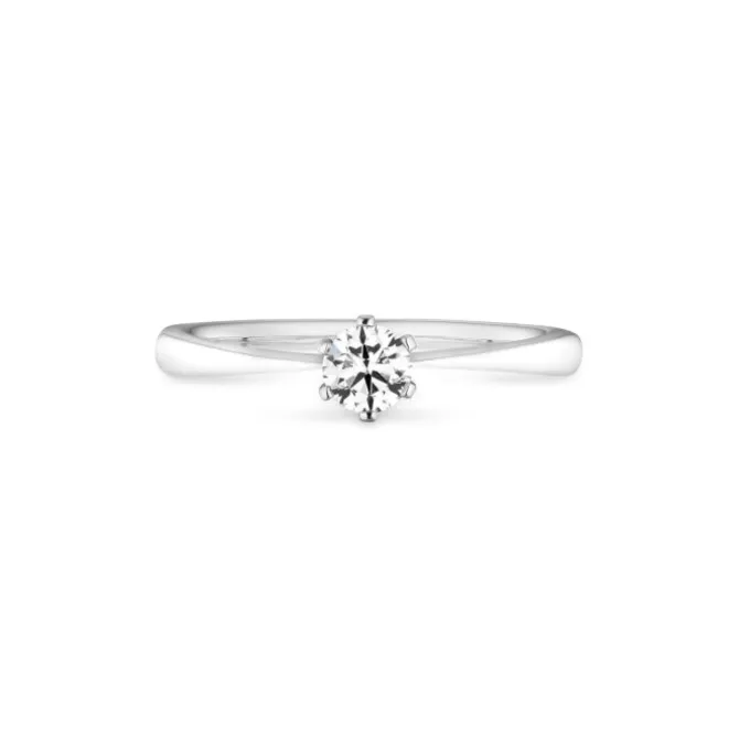 Verlobungsring Weißgold 585 Brillant 0,33 ct.