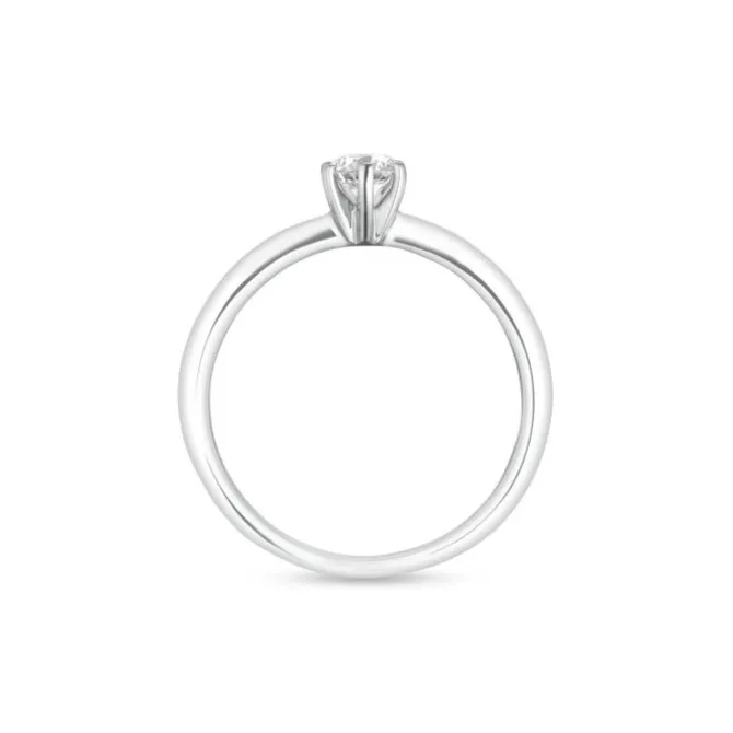 Verlobungsring Weißgold 585 Brillant 0,33 ct.